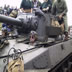 Driving a tank in the main arena