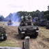 Tanks and smoke in the main arena